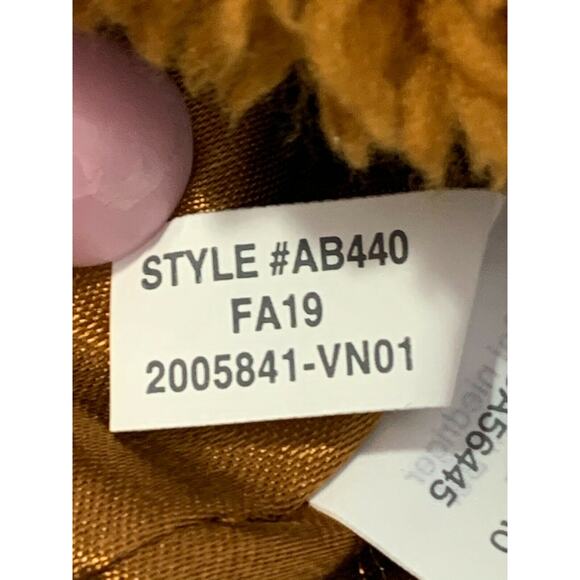 J. Crew Women's Jacket Fleece Sherpa Funnel Neck Teddy Brown Cozy Soft Zip Up L - Picture 6 of 7